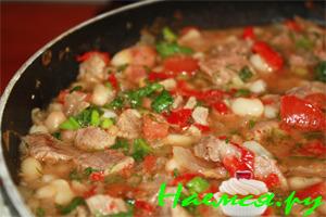 Рагу из говядины с фасолью
