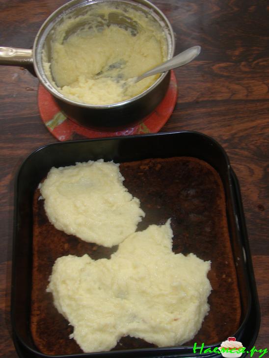 Торт "Баунти" в шоколадной глазури