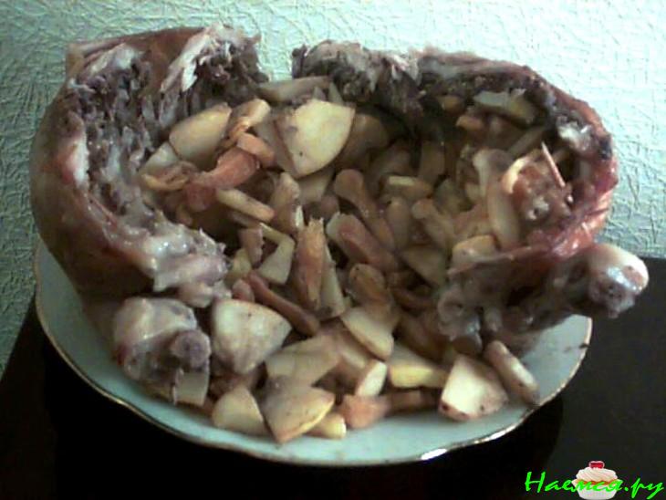 Курица с айвой, курагой и мандарином Курица с айвой, курагой и мандарином