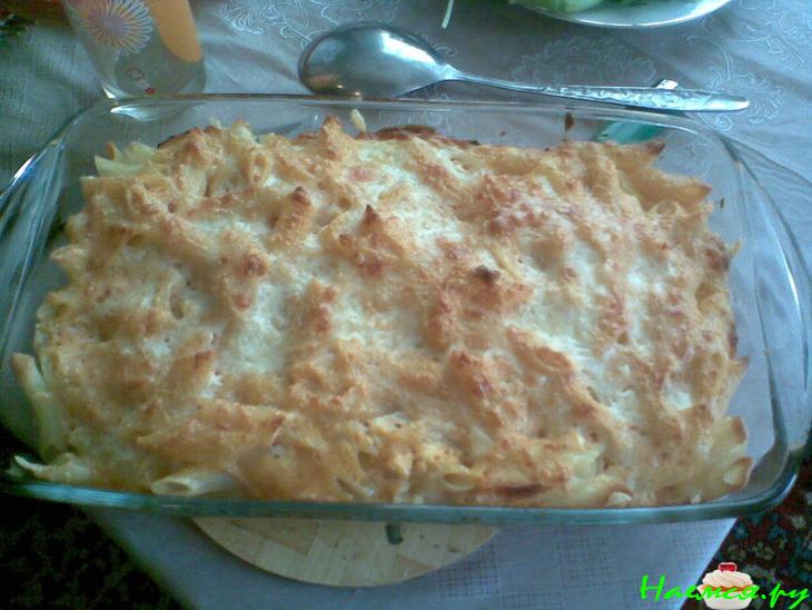Мясная запеканка с макаронами