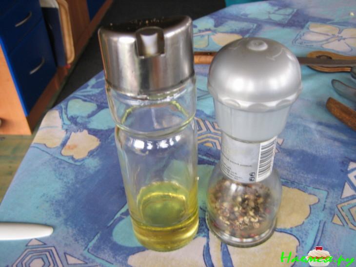 Лёгкий салатик с малосольной форелью