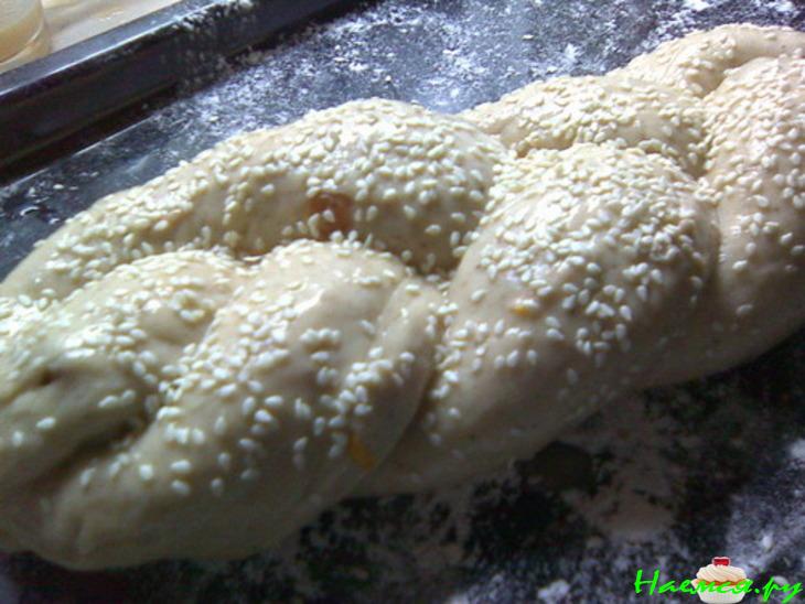 Хлебная косичка для Аллочки. Сдобная выпечка на закваске