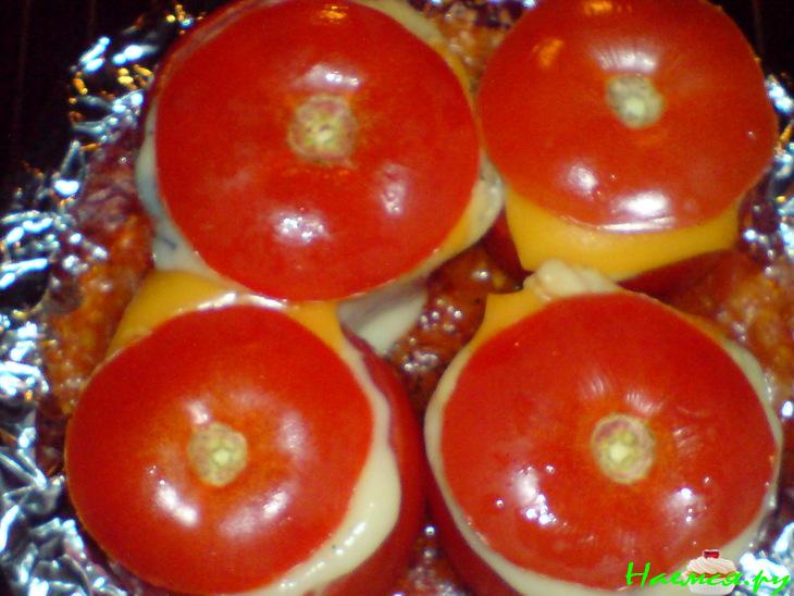 Фаршированные помидоры с картофелем и маслинами Фаршированные помидоры с картофелем и маслинами