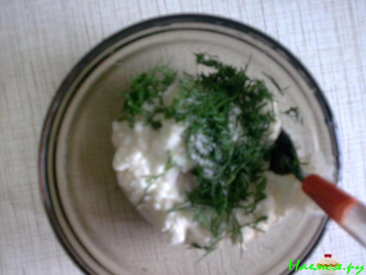 Картошки с творогом и зеленью