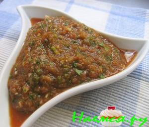 Армянское томатно-баклажановое пюре - Armenische Tomaten-Auberginen-Salsa