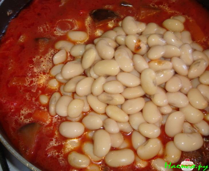 Рыбное рагу с овощами и фасолью