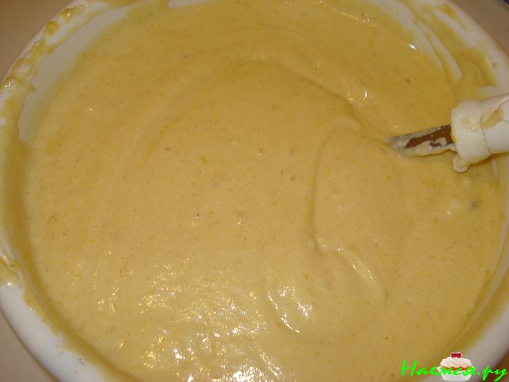 Фруктовый шифоновый бисквит