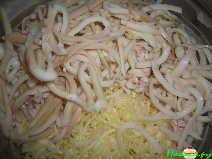 Салат из кальмар