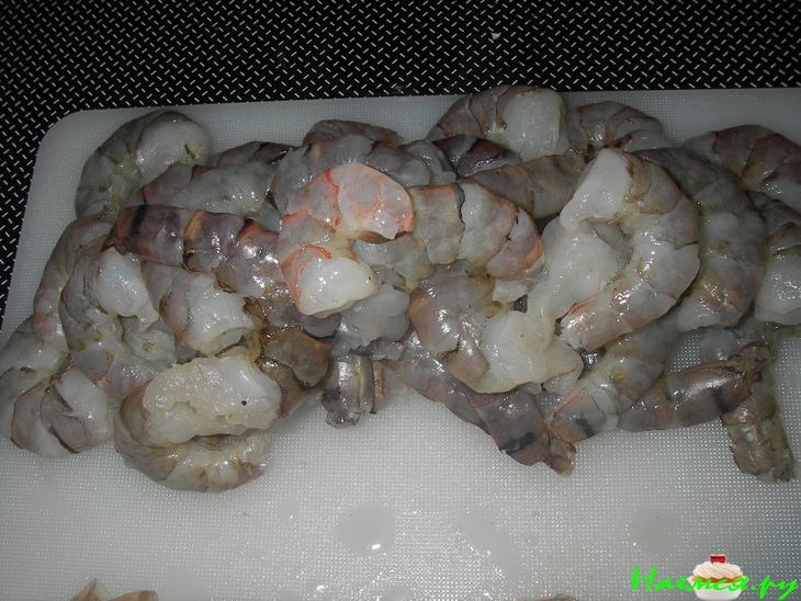 Острые креветки с соусом