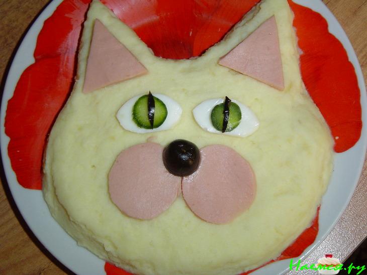 Картофельное пюре "Кот"