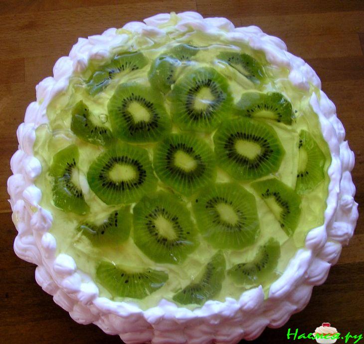 Торт воздушный с киви