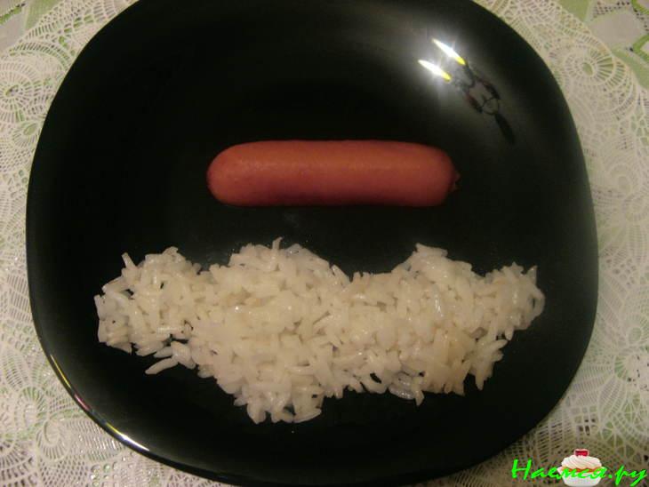 "Самолет" из сосиски "В ночном небе"