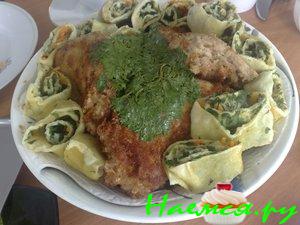 Куриная отбивная с "ханумчиками"