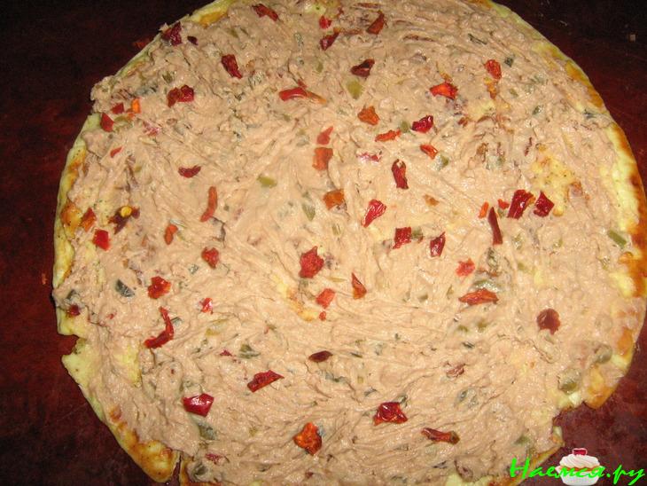 Рулеты из омлета с двумя начинками