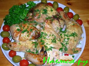 Мясо цыпленка в йогуртовом соусе Мясо цыпленка в йогуртовом соусе