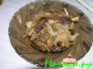 Ребрышки говяжьи тушеные с овощами