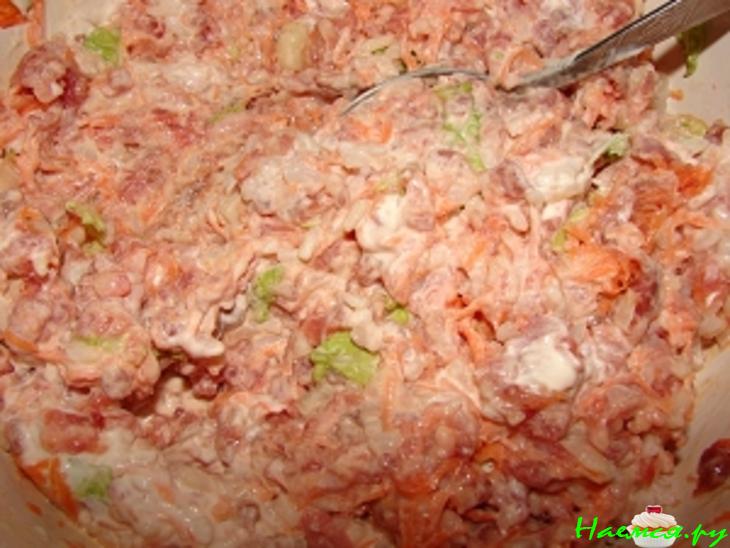 Запеканка а-ля ленивый голубец Запеканка а-ля ленивый голубец