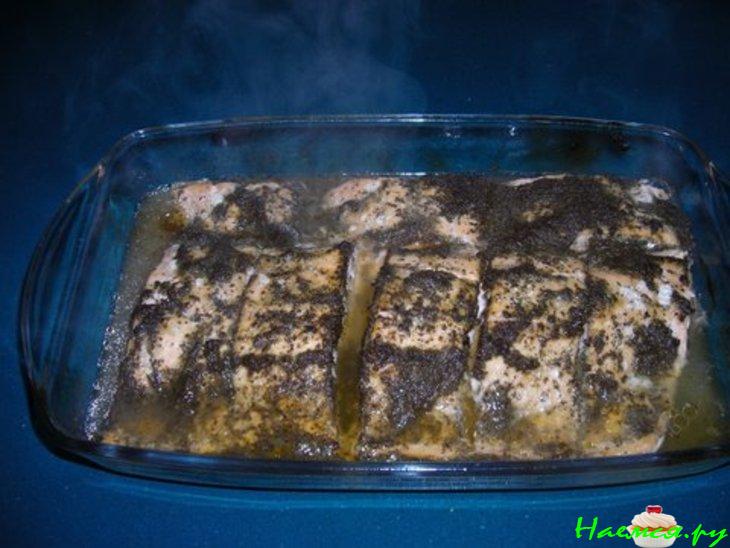 Рыба в базиликовом соусе