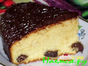 Кекс на сгущенном молоке с шоколадом