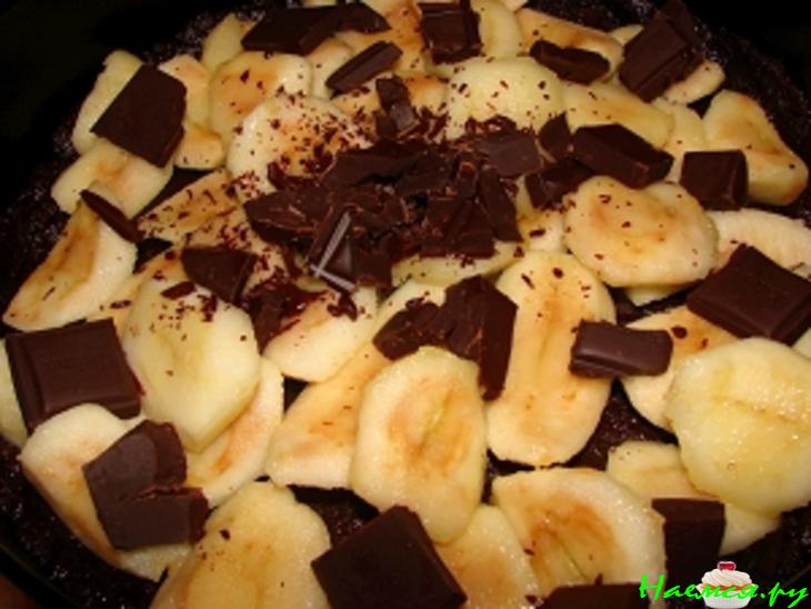 Яблочный пирог с шоколадом Яблочный пирог с шоколадом