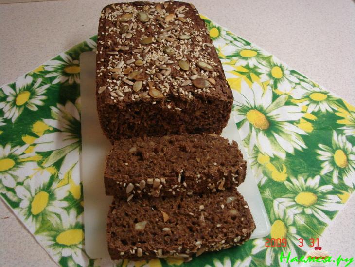 Хлеб бездрожжевой с отрубями на солодовой закваске