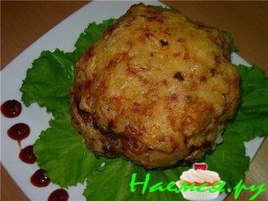 Фаршированная мясным фаршем цветная капуста