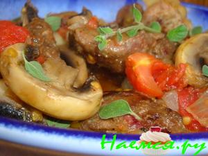 Куриная печень по-французски