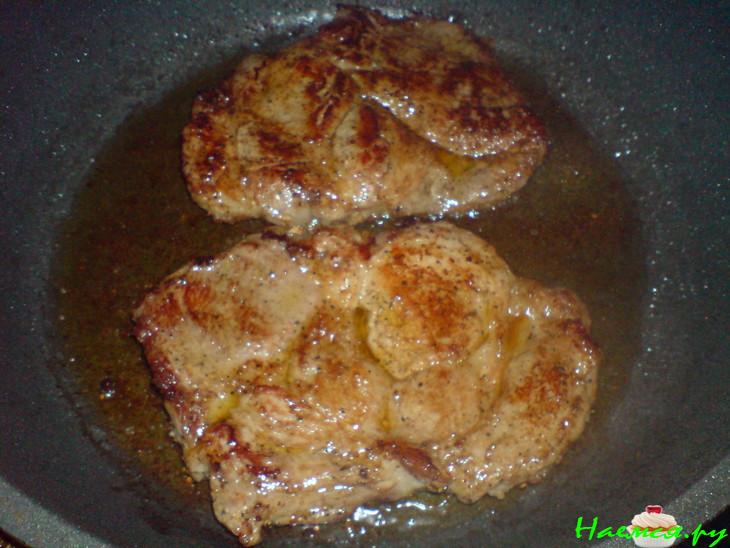 Мясо с брынзой