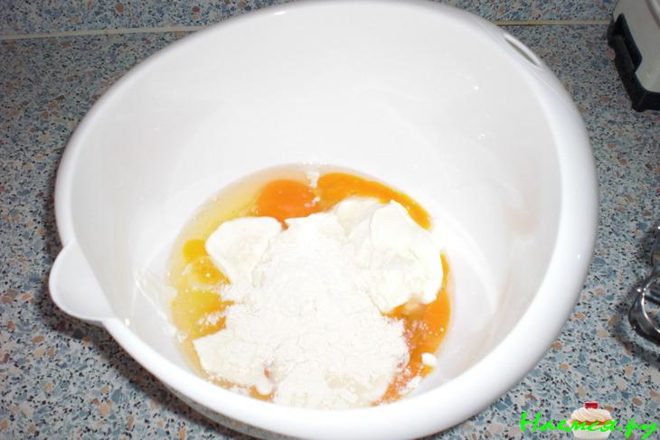 Пирог сливовый с творожной начинкой Пирог сливовый с творожной начинкой