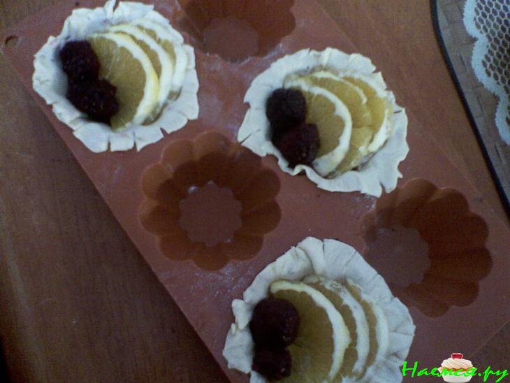 "Блаженство" (слоёные корзиночки с фруктами) "Блаженство" (слоёные корзиночки с фруктами)