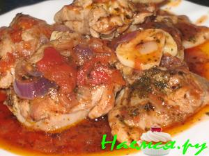 Чахохбили из куриных бедрышек