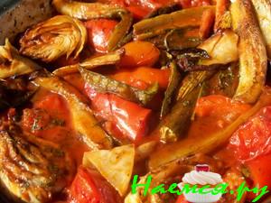 Овощи жареные с фенхелем