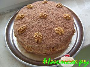 Торт Новогодний с изюмом, орехами и маком