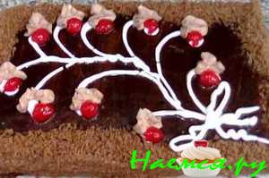 Праздничный торт 'Пьяная вишня' Праздничный торт 'Пьяная вишня'