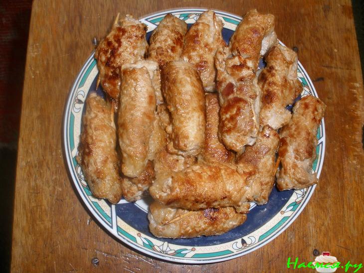 Мясные пальчики с черносливом