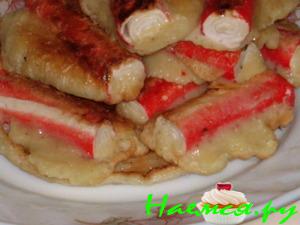Крабовые палочки в кляре
