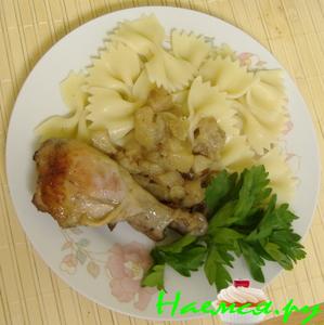 Яблочная курочка с корицей