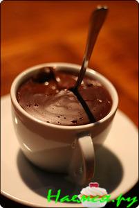 Горячий шоколад из какао порошка