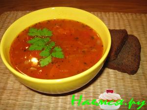 Томатный суп с базиликом Томатный суп с базиликом