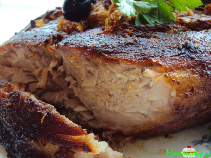 Мясо запеченное в фольге (свинина)