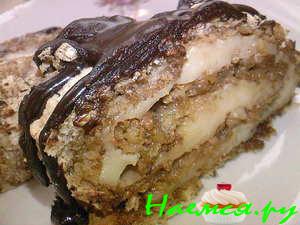 Орехово-меренговый рулет