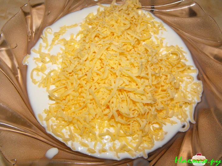 Картофельные стаканчики с морепродуктами