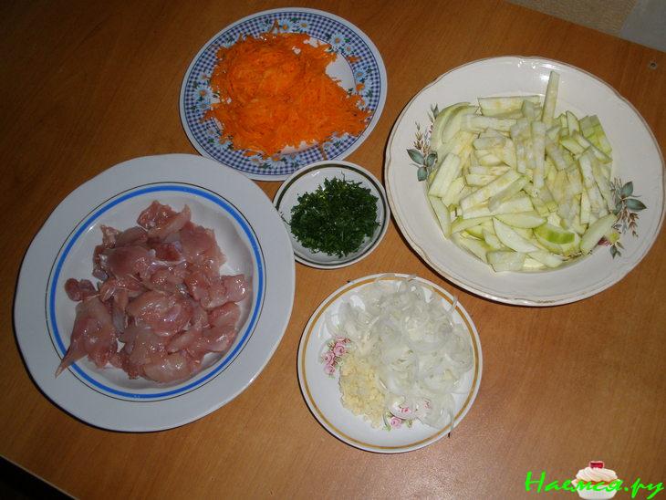 Курочка с кабачками