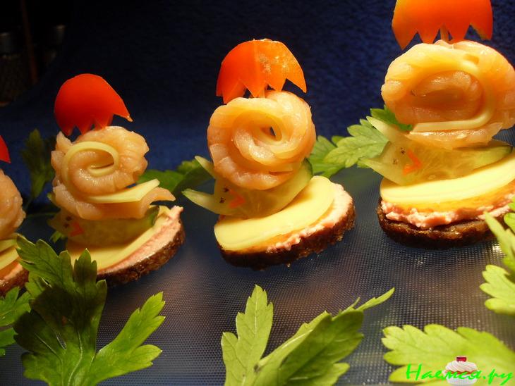 Канапе "улитки"