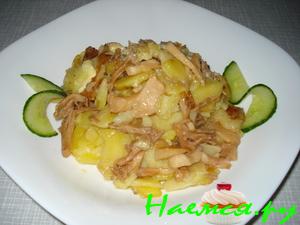 Картошка жареная с кораллами