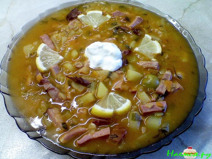 "Соляночка по-домашнему. Вариант для первого"