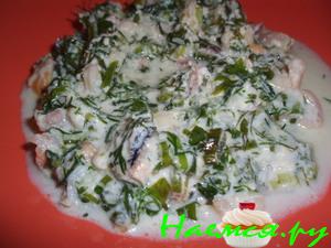 Морской коктейль с пармезаном