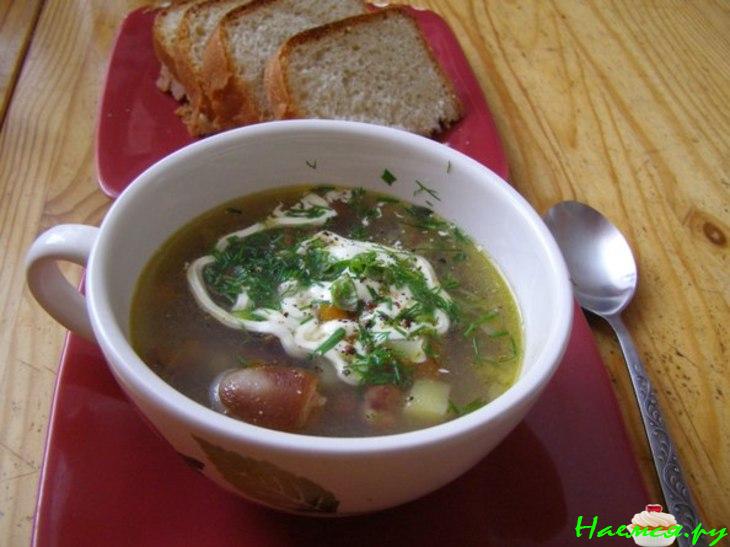 Бобовый суп с копчёными кобаньими хвостиками