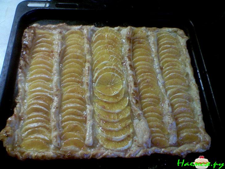 "Цитрусовый рай" (слоёный пирожок)