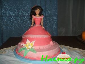 Торт Барби (белая ночь)